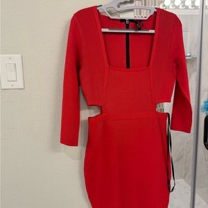 Sexy Marciano bandage dress size M with cutout sides and sexy full back zipper